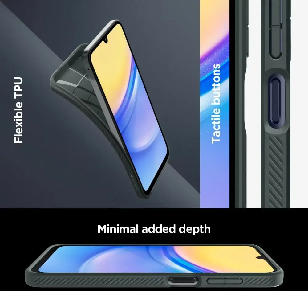 Spigen Liquid Air Samsung Galaxy A15 Hoesje Back Cover Groen afbeelding 5