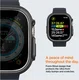 Spigen Thin Fit - Apple Watch Ultra 3/2/1 Hoesje - Bumper Case - Zwart afbeelding 5