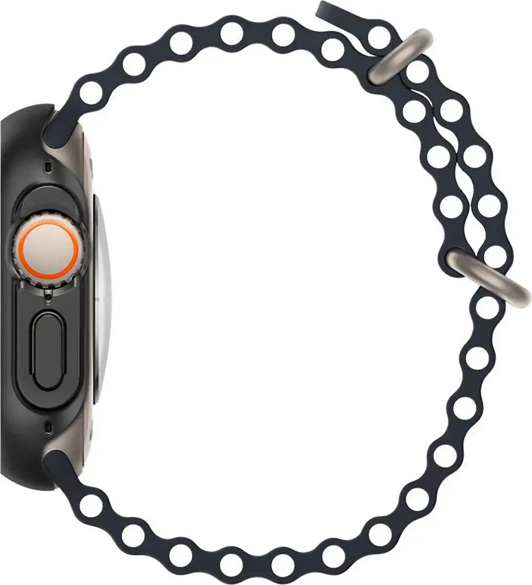 Spigen Thin Fit - Apple Watch Ultra 3/2/1 Hoesje - Bumper Case - Zwart afbeelding 14