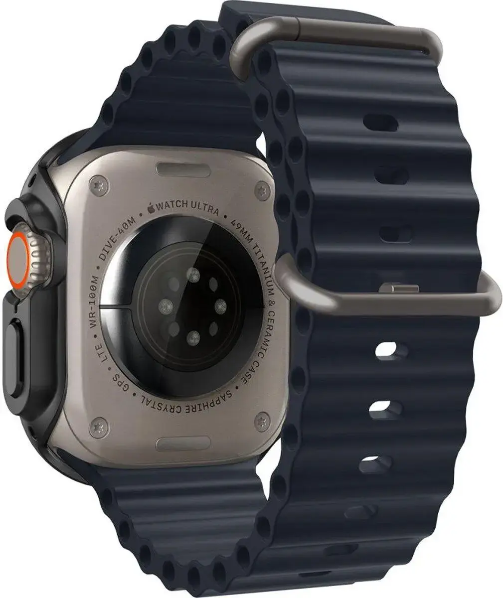 Spigen Thin Fit - Apple Watch Ultra 3/2/1 Hoesje - Bumper Case - Zwart afbeelding 16