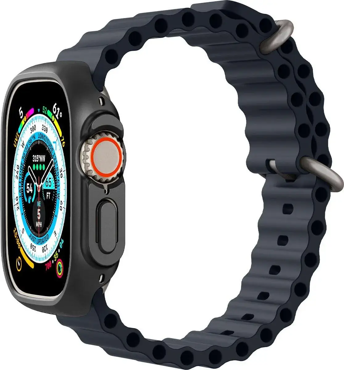 Spigen Thin Fit - Apple Watch Ultra 3/2/1 Hoesje - Bumper Case - Zwart afbeelding 10