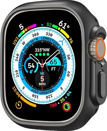Spigen Thin Fit - Apple Watch Ultra 3/2/1 Hoesje - Bumper Case - Zwart afbeelding 12