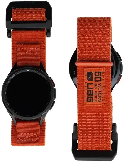 UAG - Samsung Galaxy Watch 6 / 6 Classic - Nylon - Sport Bandje - Oranje afbeelding 3