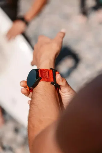 UAG - Samsung Galaxy Watch 6 / 6 Classic - Nylon - Sport Bandje - Oranje afbeelding 4