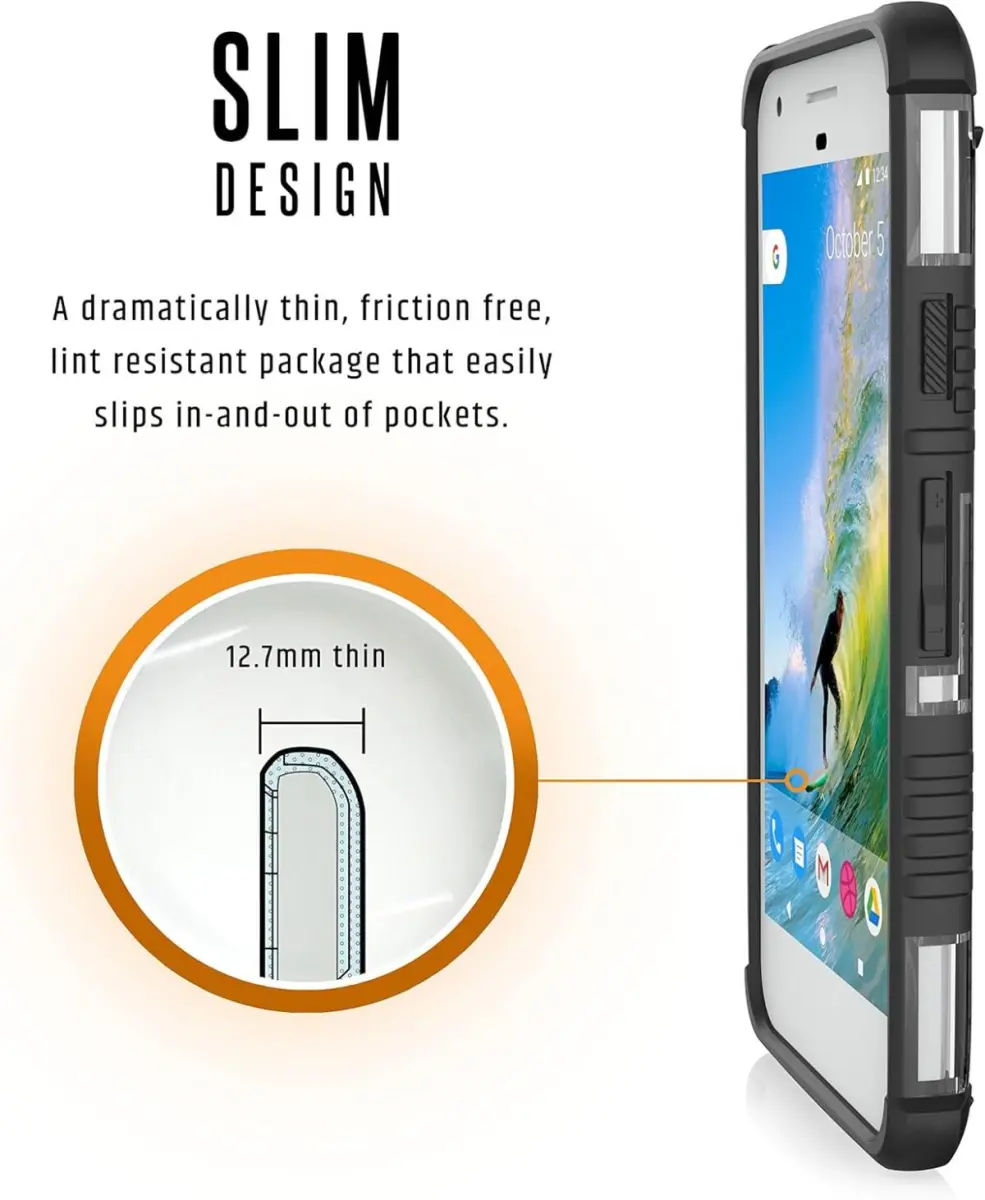 Urban Armor Gear Plasma Google Pixel Hoesje Back Cover Zwart ice afbeelding 5