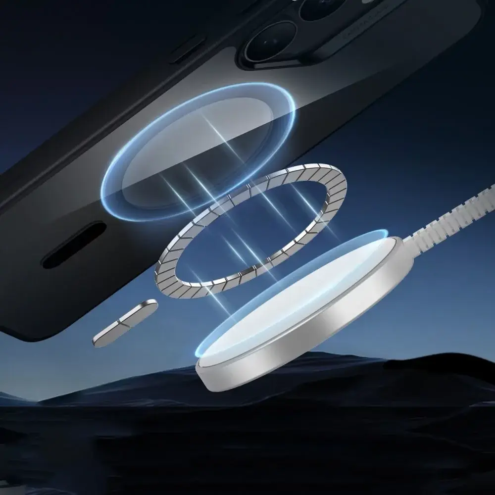 ESR Classic Hybrid Samsung Galaxy S25 Plus Hoesje MagSafe / Qi2 Clear Zwart afbeelding 4