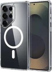 ESR Classic Hybrid Samsung Galaxy S25 Ultra Hoesje MagSafe / Qi2 Transparant afbeelding