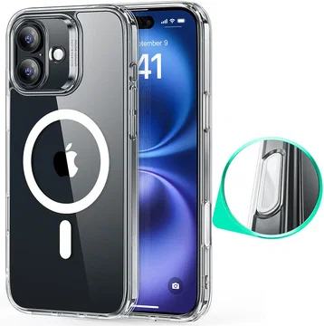 ESR Classic Hybrid iPhone 16 Plus Hoesje MagSafe Camera Control Transparant