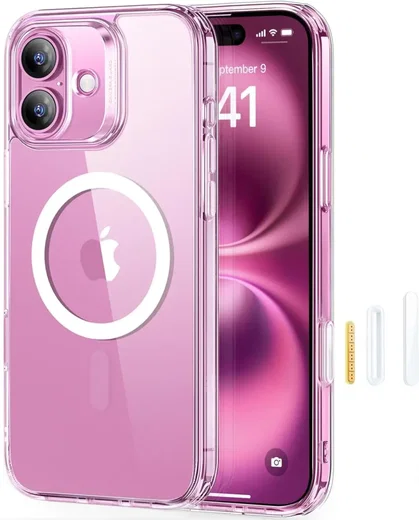ESR Classic Hybrid iPhone 16 Plus Hoesje MagSafe Camera Control Transparant afbeelding 11