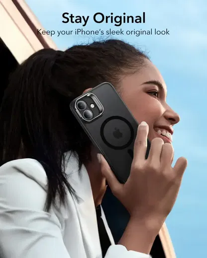 ESR Classic Hybrid MagSafe iPhone 16 Hoesje met Stand Camera Control Frost Zwart afbeelding 6