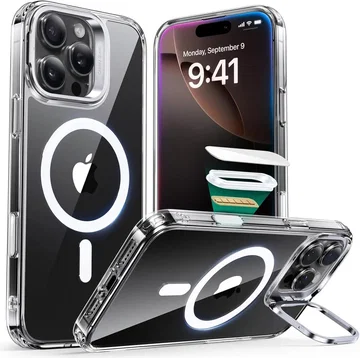ESR Classic Hybrid MagSafe iPhone 16 Pro Hoesje Stand Camera Control Transparant