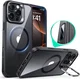 ESR Classic Hybrid MagSafe iPhone 16 Pro Max Hoes Stand Camera Knop Clear Zwart