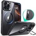 ESR Classic Hybrid MagSafe iPhone 16 Pro Max Hoes Stand Camera Knop Clear Zwart