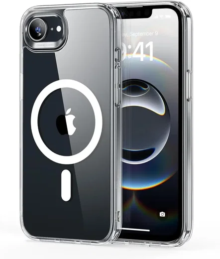 ESR Classic Hybrid HaloLock iPhone 17e / 16e Hoesje MagSafe Transparant afbeelding 1