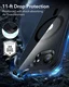 ESR Classic Hybrid HaloLock iPhone 17e / 16e Hoesje MagSafe Transparant Zwart afbeelding 6