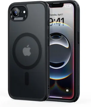 ESR Classic Hybrid HaloLock iPhone 17e / 16e Hoesje MagSafe Frosted Zwart