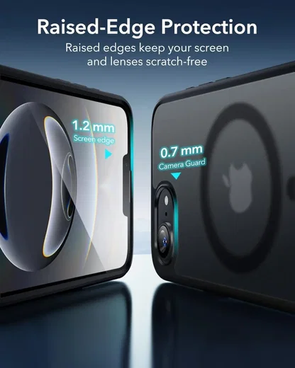 ESR Classic Hybrid HaloLock iPhone 17e / 16e Hoesje MagSafe Frosted Zwart afbeelding 7