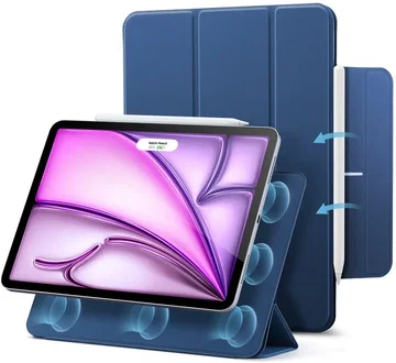 ESR Rebound Magnetic iPad Air 13 24/25 / Pro 12.9 20/21/22 Hoes Book Case Blauw