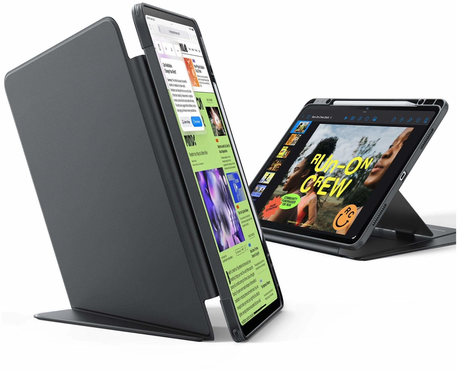 ESR Flip Hybrid iPad Air 11 (2024/2025/2026) / Air 10.9 (2020/2022) Hoes Zwart afbeelding 2