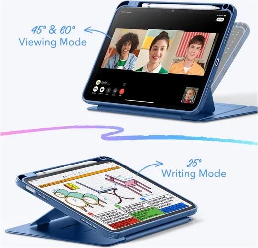 ESR iPad 11 A16 (2025) /10.9 (2022) Flip Hybrid Book Case Blauw afbeelding 5