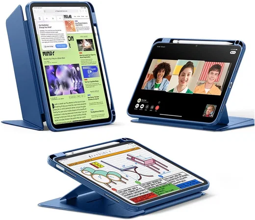 ESR iPad 11 A16 (2025) /10.9 (2022) Flip Hybrid Book Case Blauw afbeelding 1