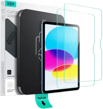 ESR Classic UltraFit iPad 11 (2025) / 10.9 (2022) Tempered Glass met Tray 2-Pack