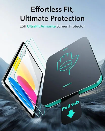 ESR iPad 11 (2025)/10.9 (2022) Armorite UltraFit Screenprotector 2-Pack met Tray afbeelding 3