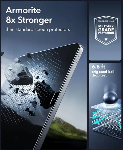 ESR iPad 11 (2025)/10.9 (2022) Armorite UltraFit Screenprotector 2-Pack met Tray afbeelding 5