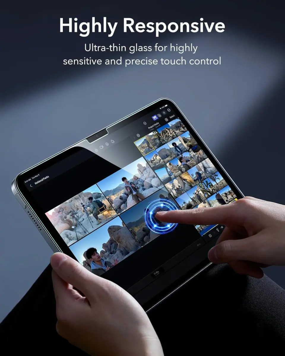 ESR iPad 11 (2025)/10.9 (2022) Armorite UltraFit Screenprotector 2-Pack met Tray afbeelding 6