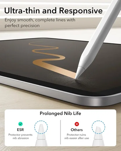 ESR Paper Feel Magnetic Apple iPad 11 (2025) / 10.9 (2022) Screen Protector afbeelding 6