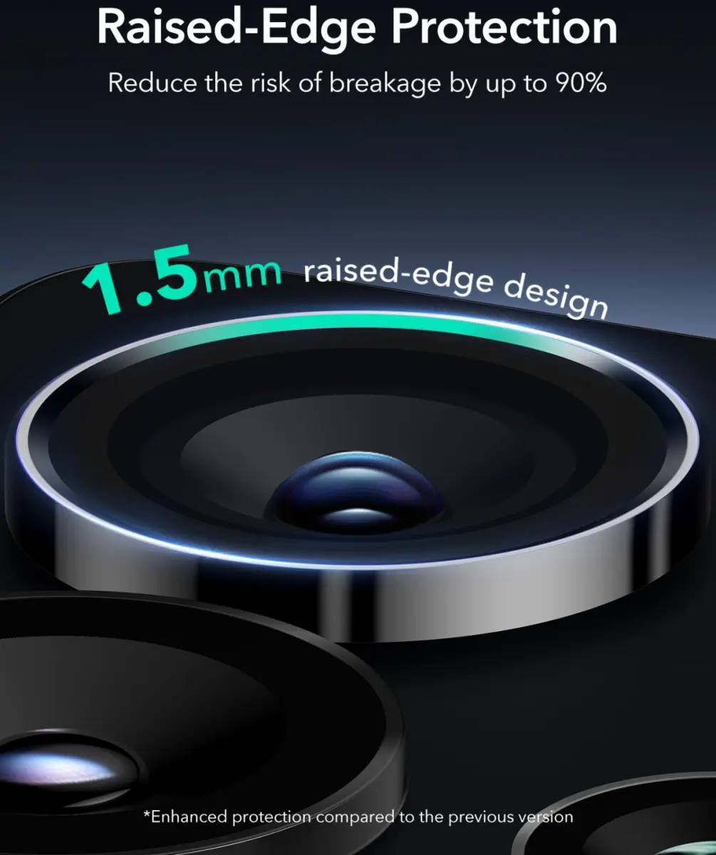 ESR Armorite Samsung Galaxy S25 Ultra Camera Lens Protector Glas Transparant afbeelding 4