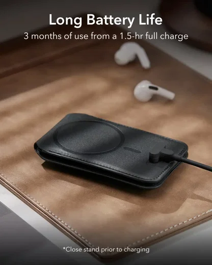 ESR HaloLock Geo MagSafe Pasjeshouder met Standaard en Zoek Mijn Functie Zwart afbeelding 8
