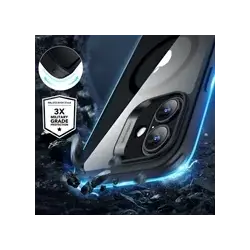 ESR Classic Hybrid iPhone 16 Hoesje MagSafe Transparant Zwart + Protector afbeelding 2