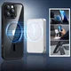 ESR Classic Hybrid iPhone 16 Pro Hoesje MagSafe Transparant Zwart + Protector afbeelding 2