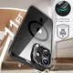 ESR Classic Hybrid iPhone 16 Plus Hoesje met Kickstand + Protector Clear Zwart afbeelding 3