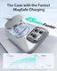 ESR Classic Hybrid MagSafe Apple iPhone 16 Pro Max Hoesje met Stand Clear Grijs afbeelding 4