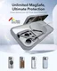 ESR Classic Hybrid MagSafe Apple iPhone 16 Pro Max Hoesje met Stand Clear Grijs afbeelding 7