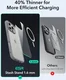 ESR Classic Hybrid MagSafe Apple iPhone 16 Pro Max Hoesje met Stand Clear Grijs afbeelding 9