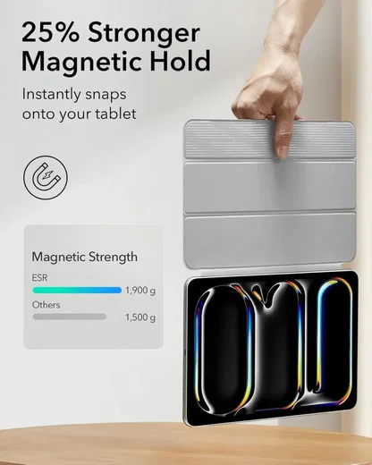ESR Rebound Magnetic iPad Pro 13 (2024/2025) Hoes Book Case Wit afbeelding 6