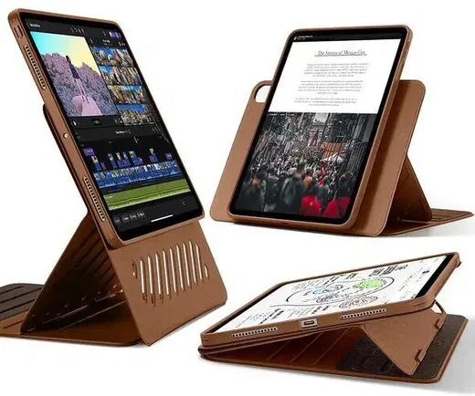 ESR Shift iPad Air 11 (2024/2025) / Air 10.9 (2022/2020) Hoes Book Case Bruin afbeelding 1