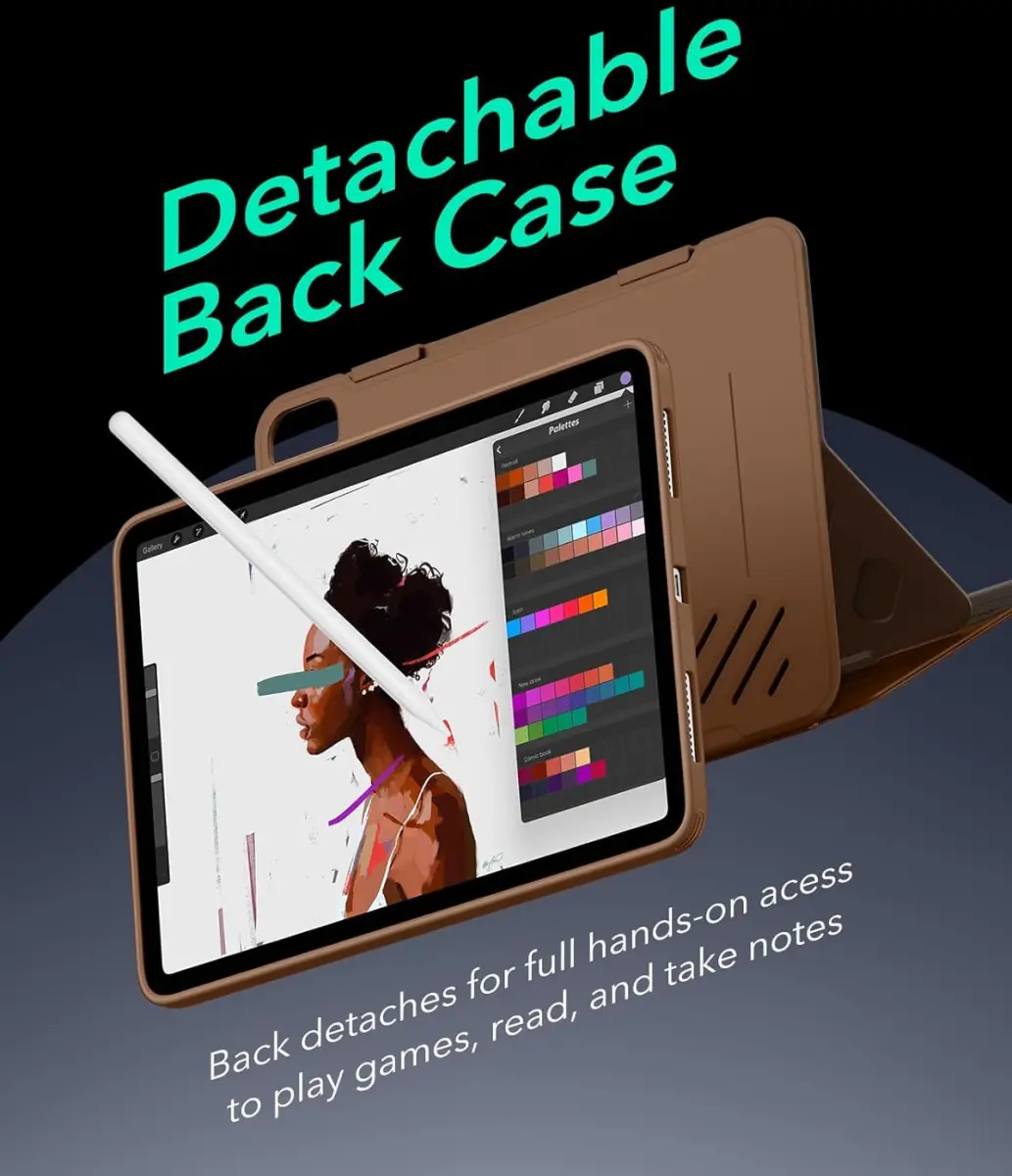 ESR Shift iPad Air 11 (2024/2025) / Air 10.9 (2022/2020) Hoes Book Case Bruin afbeelding 6