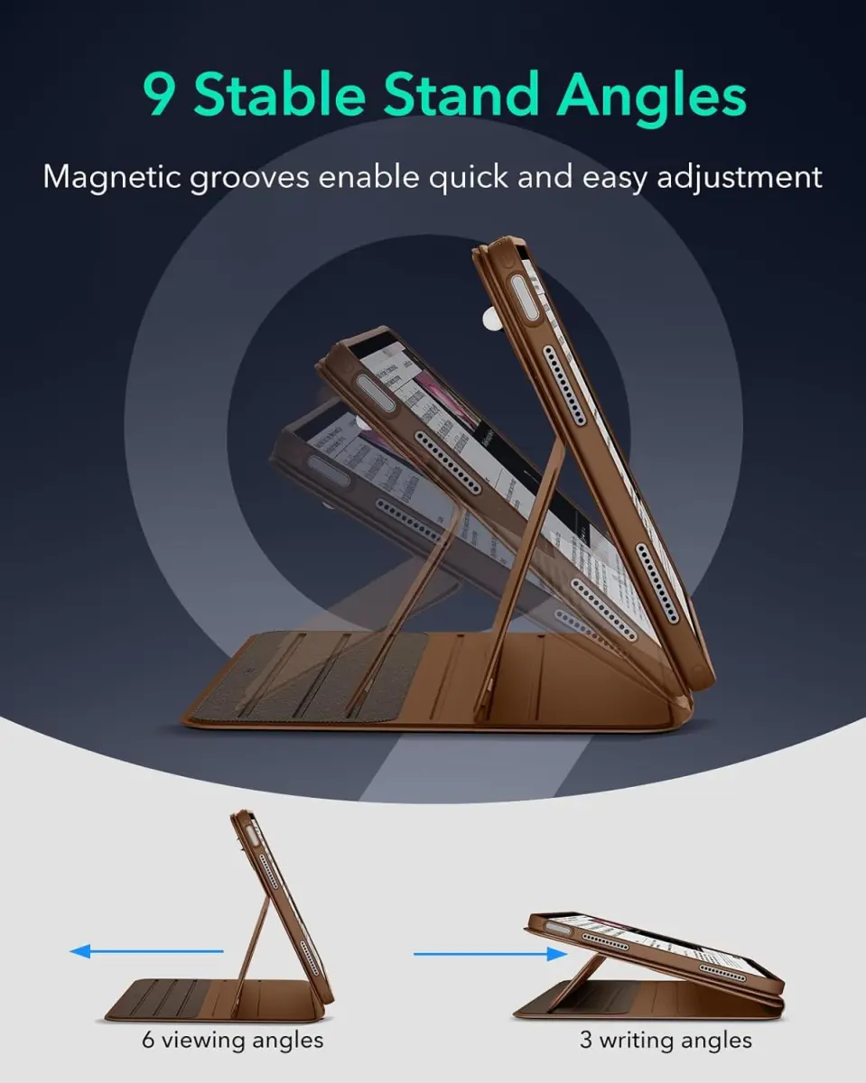 ESR Shift iPad Air 11 (2024/2025) / Air 10.9 (2022/2020) Hoes Book Case Bruin afbeelding 7
