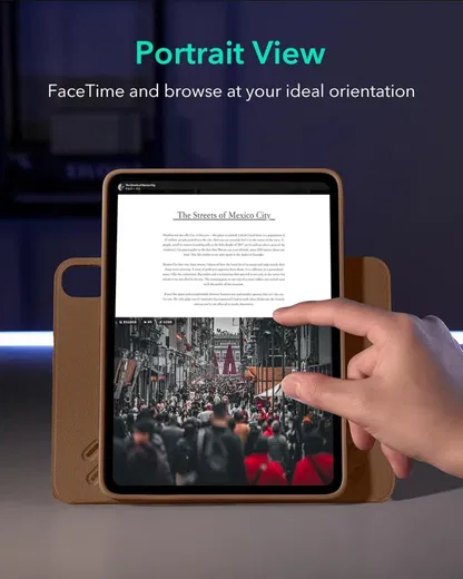 ESR Shift iPad Air 11 (2024/2025) / Air 10.9 (2022/2020) Hoes Book Case Bruin afbeelding 9