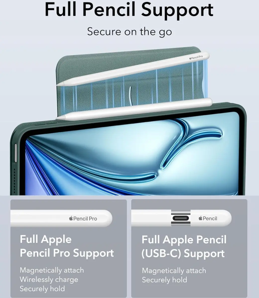 ESR Rebound Hybrid 360 iPad Air 11 (24/25/26)/Air 10.9 (2022/2020) Hoes Groen afbeelding 8