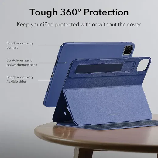 ESR Shift iPad Pro 12.9 (2022 / 2021) Hoes Magnetic Book Case Blauw afbeelding 6