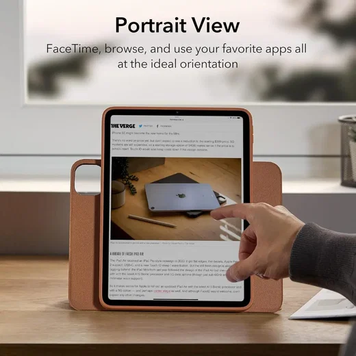 ESR Shift iPad Pro 12.9 (2022 / 2021) Hoes Magnetic Book Case Bruin afbeelding 5