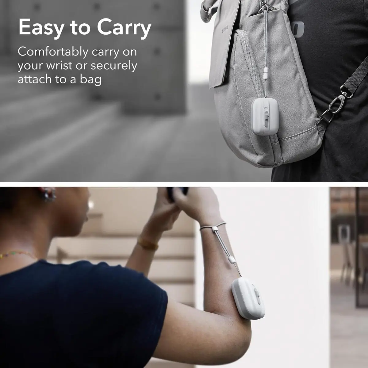 ESR HaloLock Pulse Magnetic Lock AirPods Pro 1 / 2 Hoesje MagSafe Wit afbeelding 8