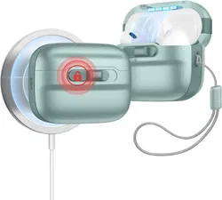 ESR HaloLock Pulse Magnetic Lock AirPods Pro 1 / 2 Hoesje MagSafe Groen afbeelding