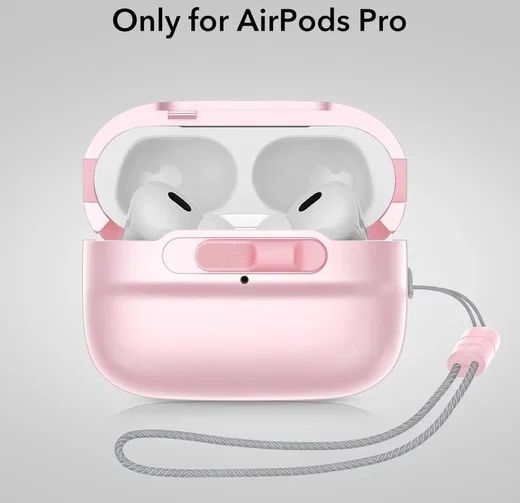 ESR HaloLock Pulse Magnetic Lock AirPods Pro 1 / 2 Hoesje MagSafe Roze afbeelding 2