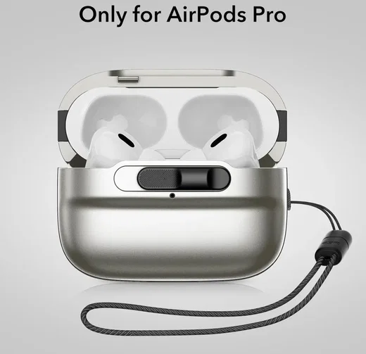 ESR HaloLock Pulse Magnetic Lock AirPods Pro 1 / 2 Hoesje MagSafe Titanium afbeelding 2